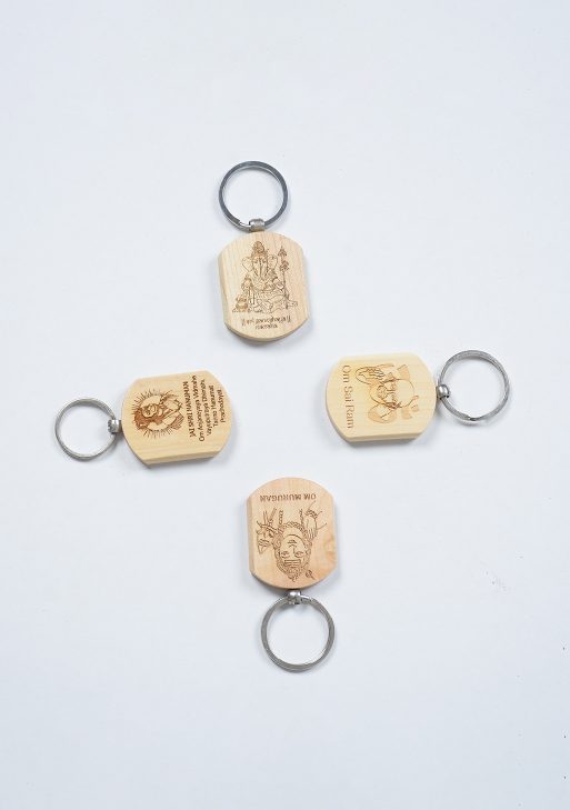 Wooden keychain