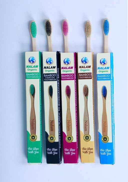 Organic adult bamboo tooth brush