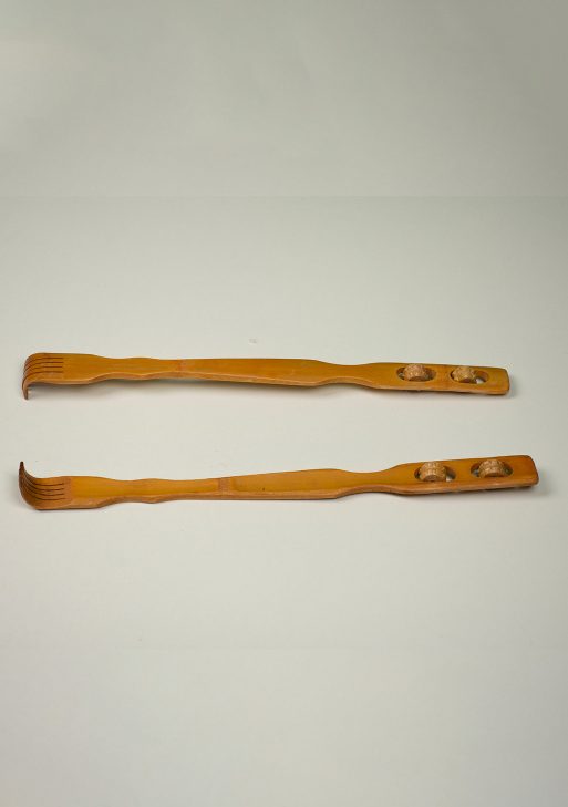 Wooden back bone massage instrument