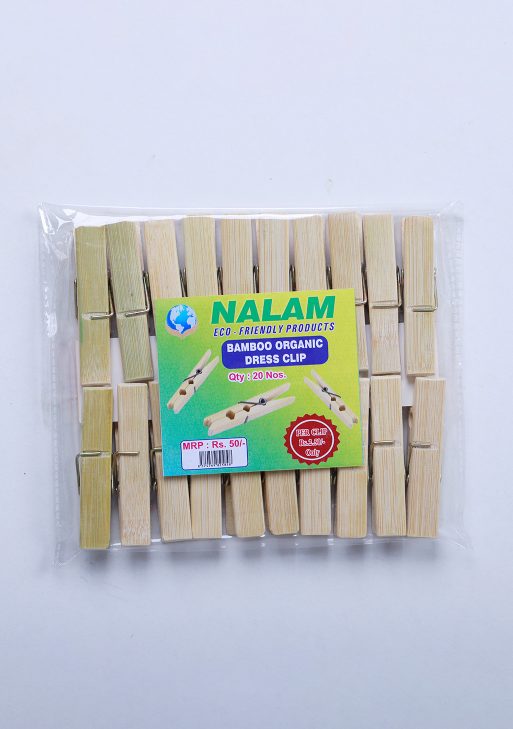 Bamboo wooden dress clip