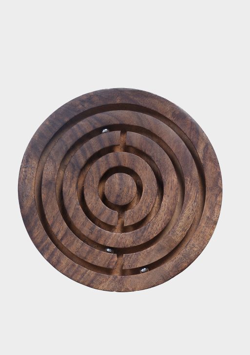 Wooden brain concentration ball game